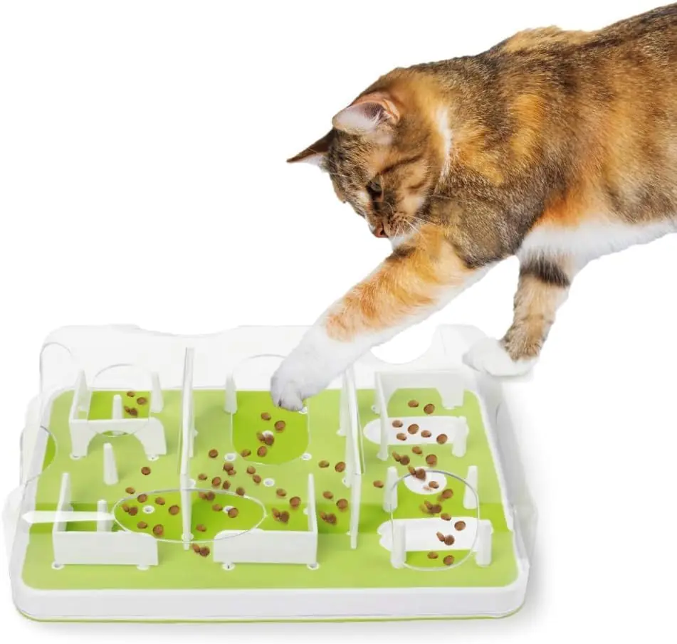 Alimentador interactivo para gatos