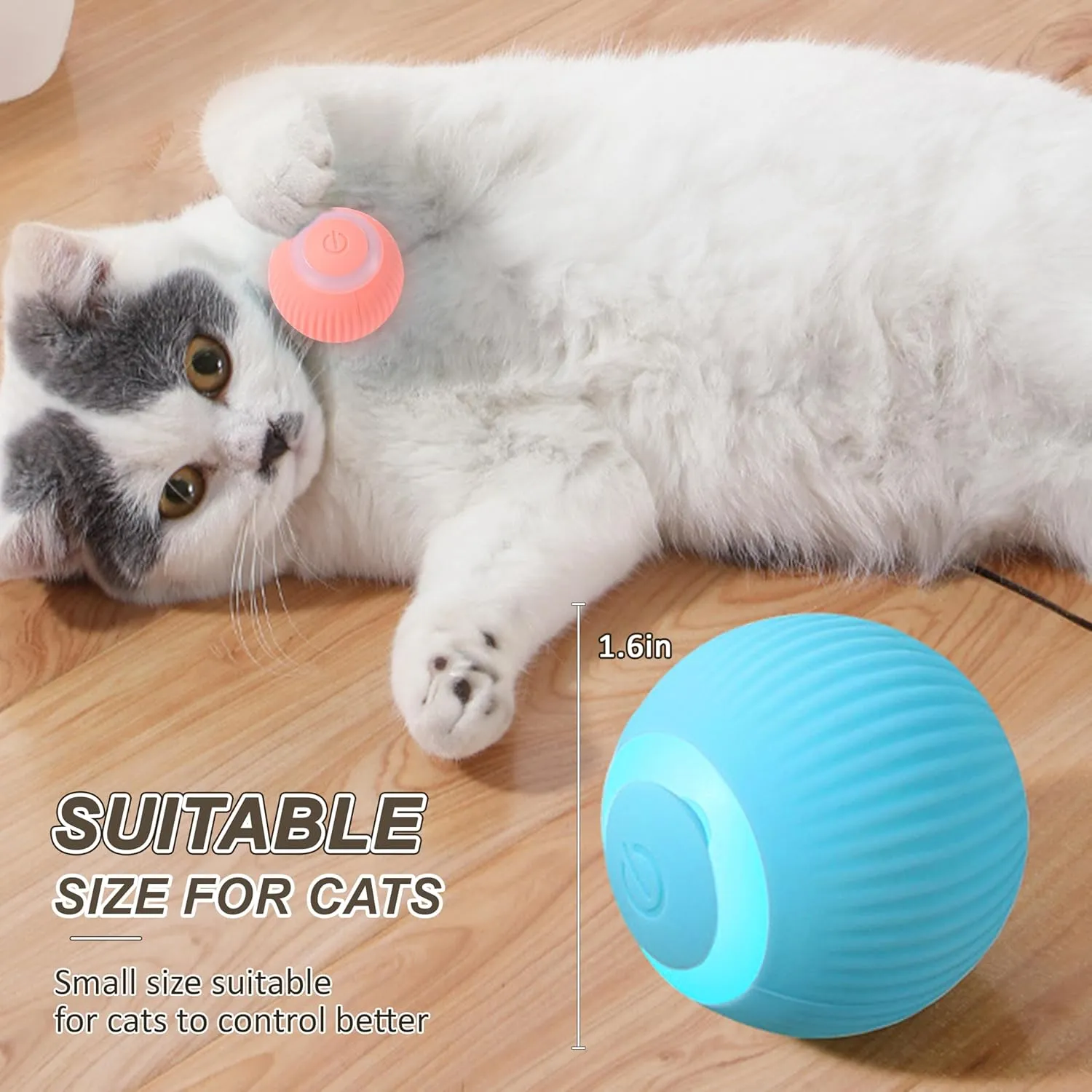 Pelota interactiva con luces LED