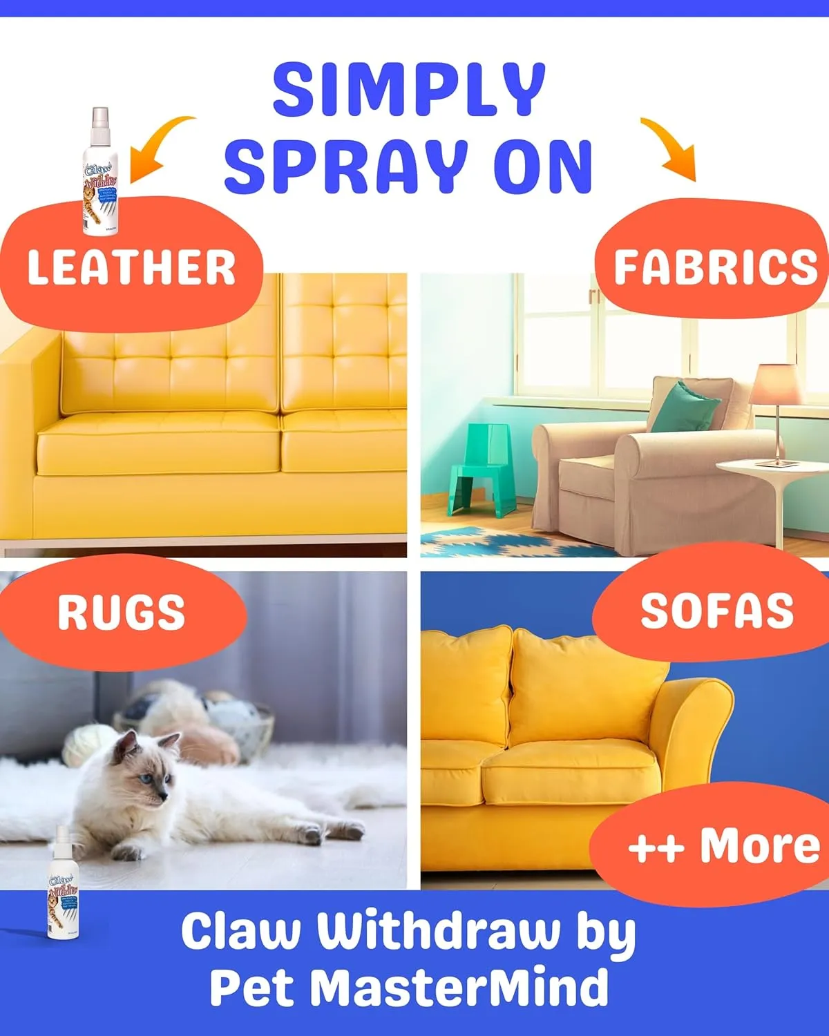 Spray disuasorio para gatos amazon 2025 - Pet MasterMind Claw Withdraw